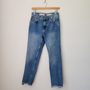 Pilcro and the Letterpress Tilde Jeans 25 Anthropologie Frayed Hem